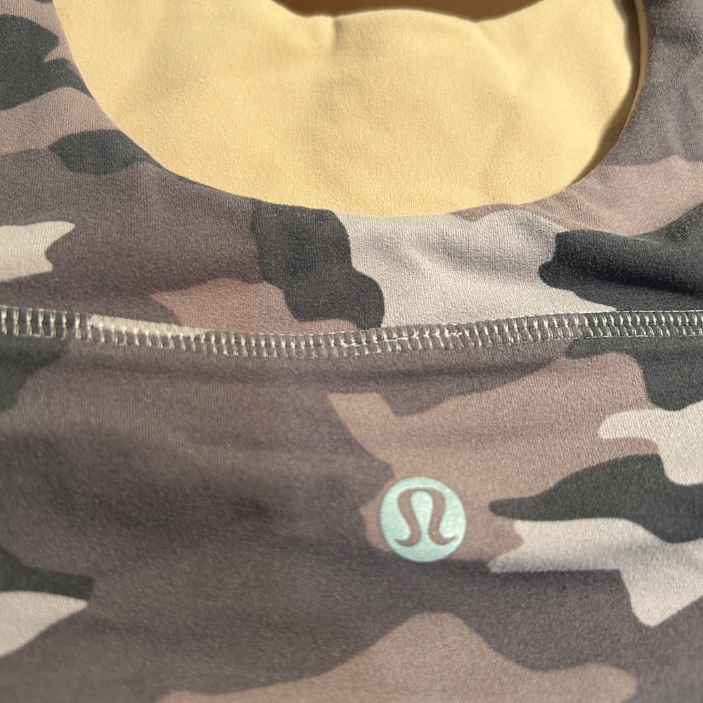 lululemon athletica Camouflage Sports Bra - Pink and Brown - Picture 3 of 5